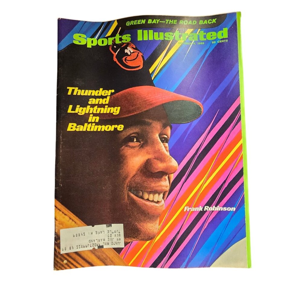 Vintage Sports Illustrated Magazine October 6 1969 Frank Robinson Baseball Cover